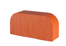 Кирпич радиусный полнотелый красный Lode JANKA F14 гладкий, 250*120*65 мм